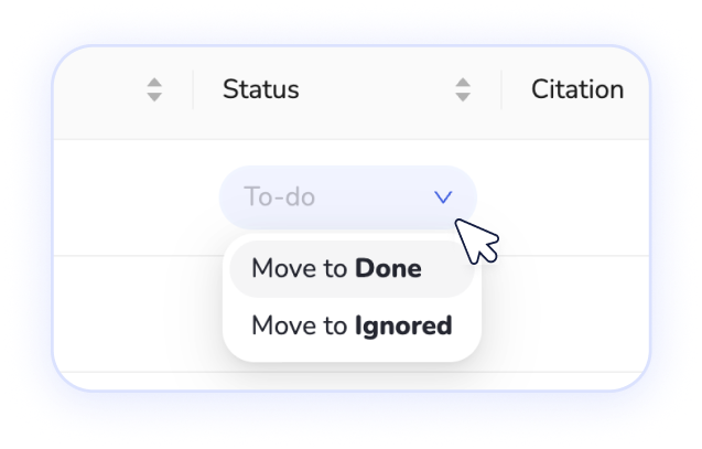 Suivi du statut d'indexation